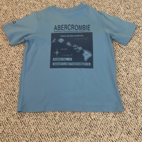 Abercrombie & Fitch Blue “Surf” V Neck Tee. Medium - Picture 3 of 4